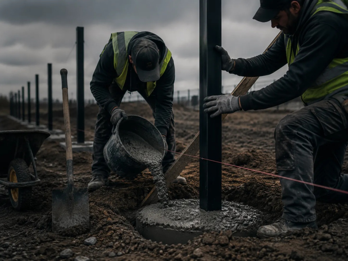 Embedded Concrete Footing