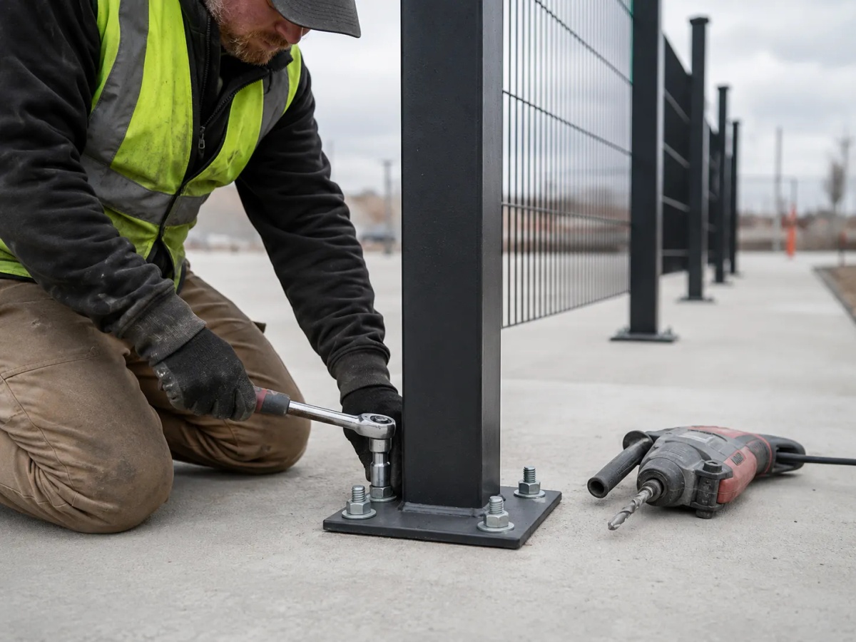 Base Plate on Slab