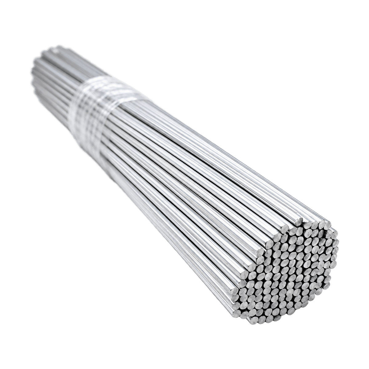 Bundle of galvanized straight cut wire