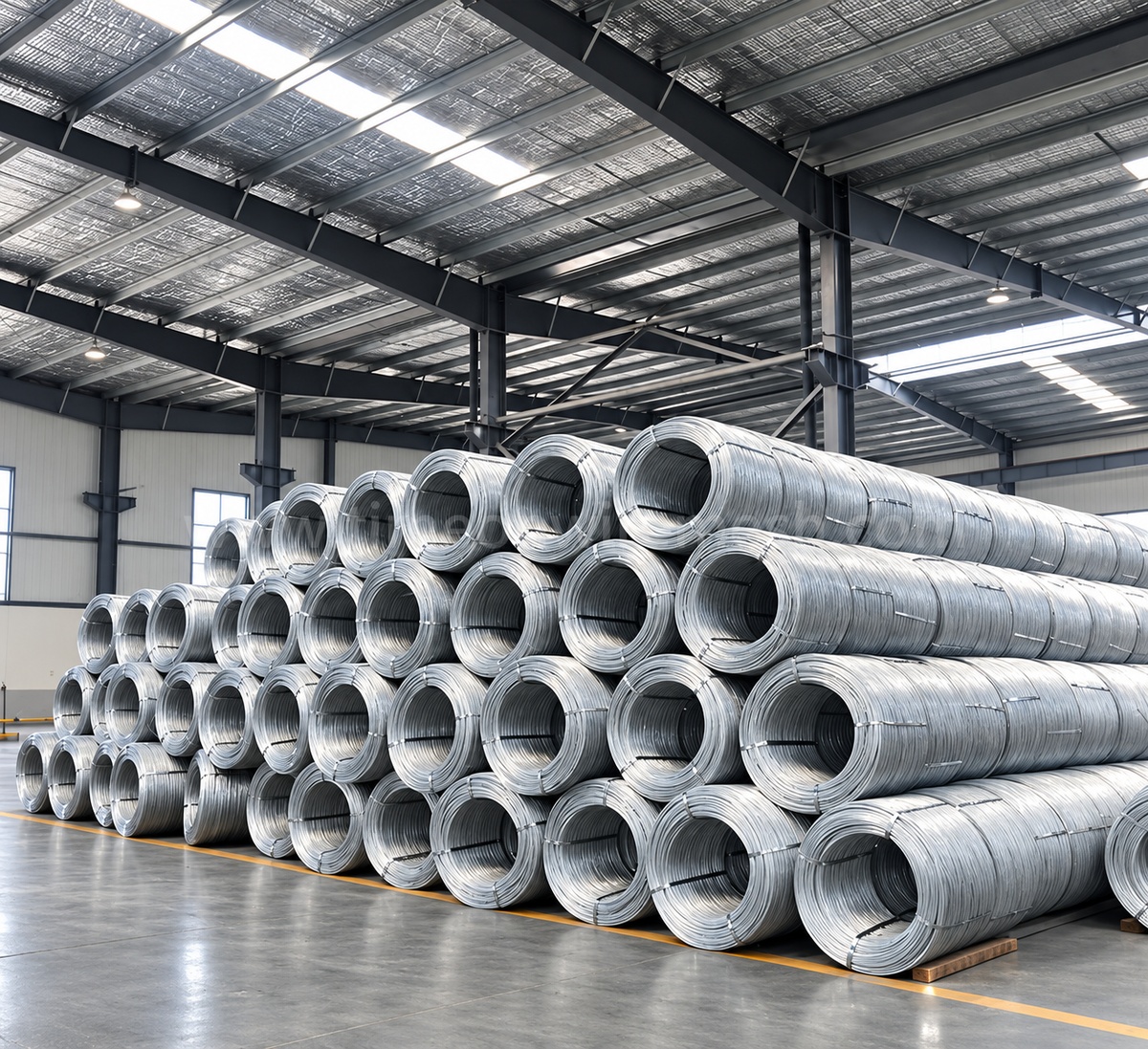 Galvanized wire product construction