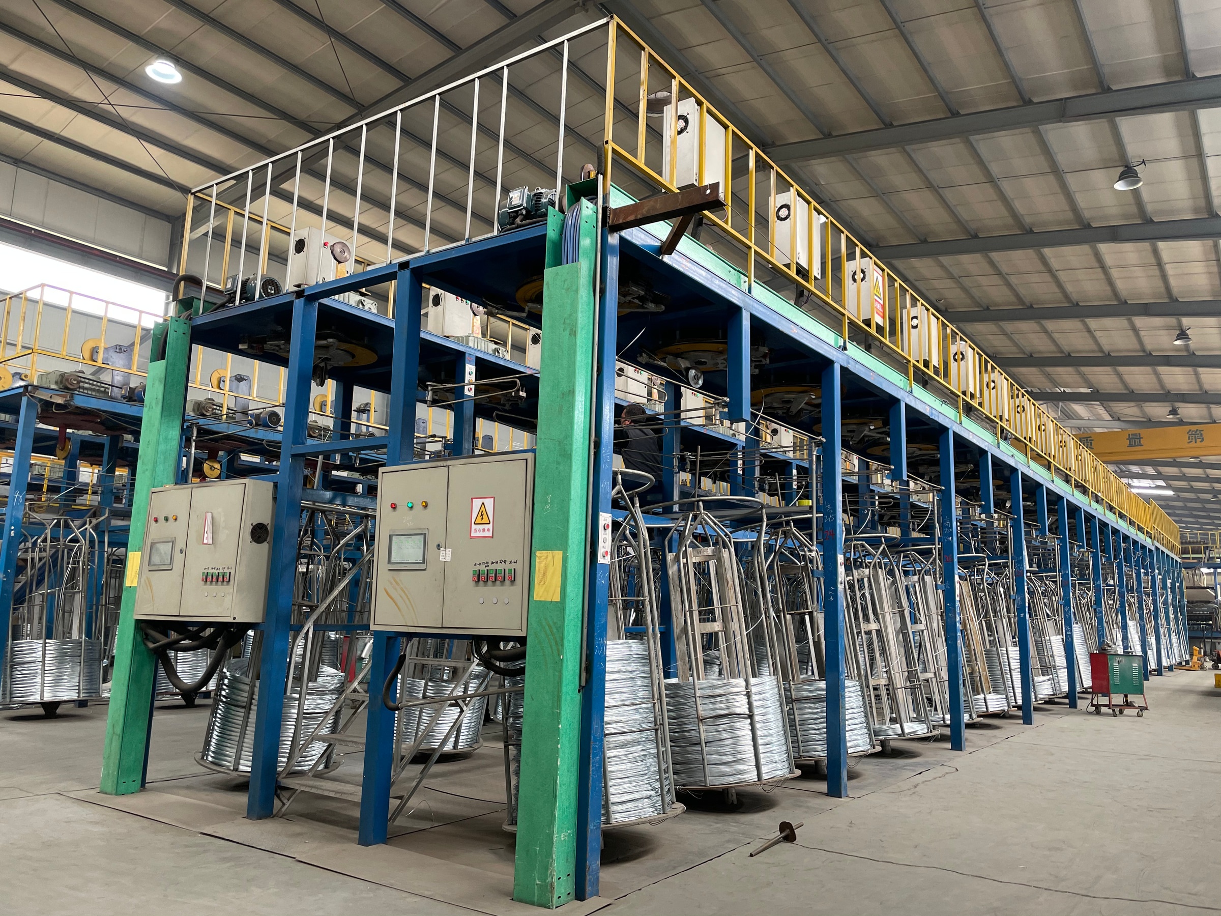 Galvanized iron wire production equipment