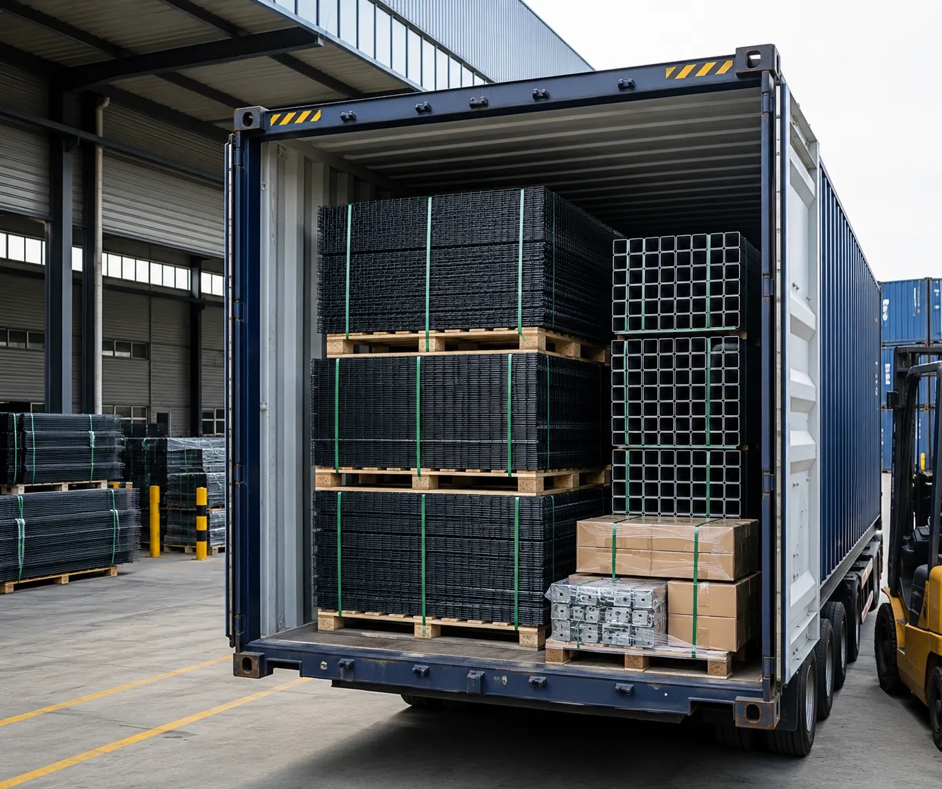 Container loading and global export logistics