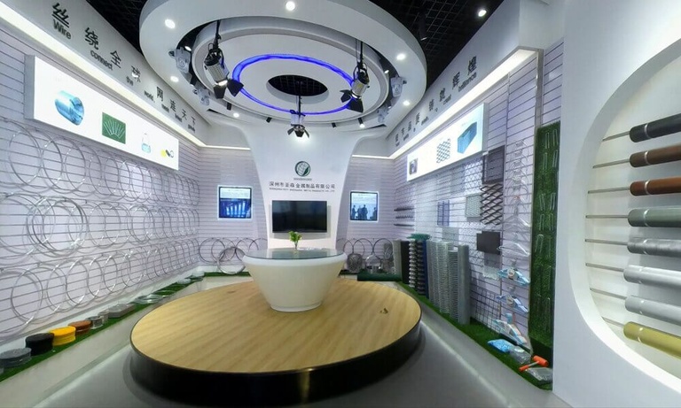 Wire mesh sample showroom