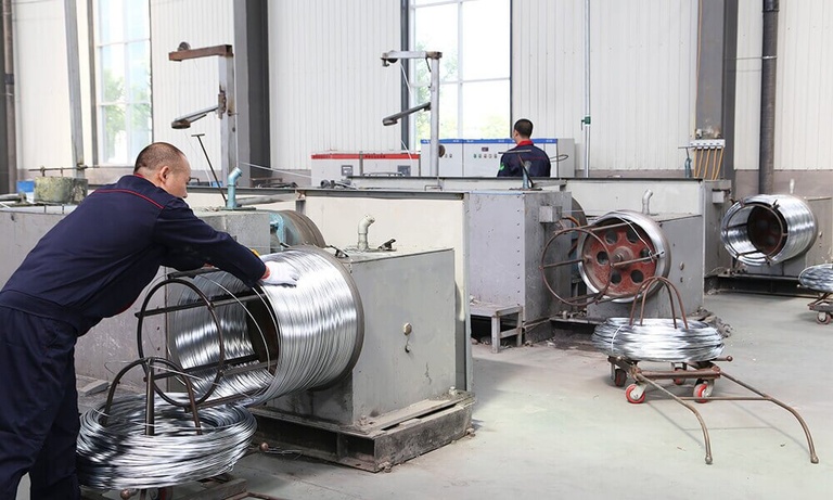 Production plant floor