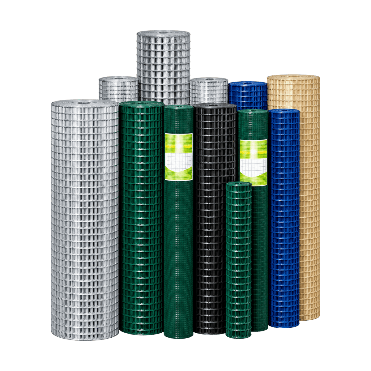 Welded wire mesh rolls