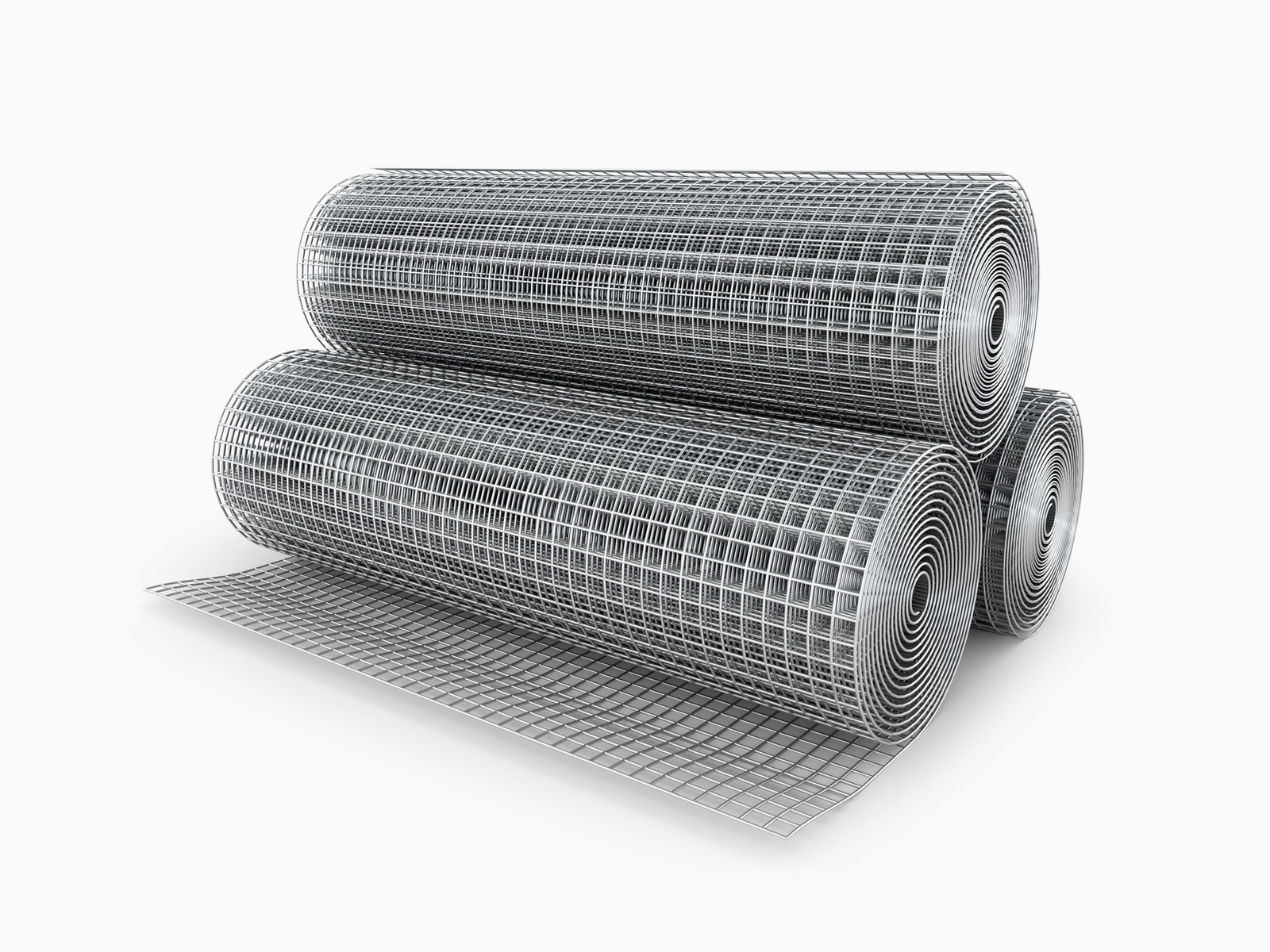 Welded wire mesh rolls