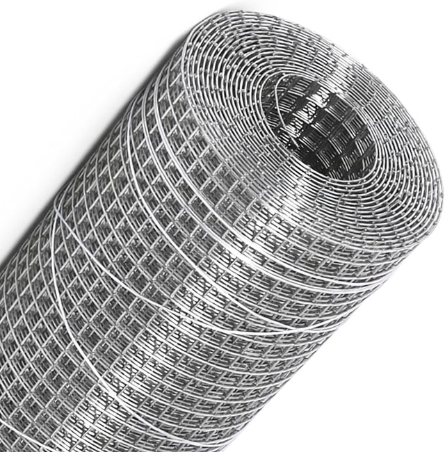 Galvanized welded wire mesh roll